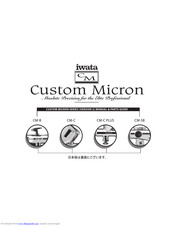 Iwata Custom Micron C Plus Manual