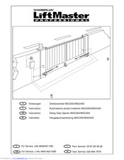Chamberlain LiftMaster WGO400R+L Manual
