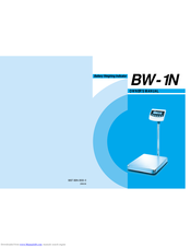 Sensortronic scales BW-60 Owner's Manual
