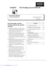 DAIHEN MWP-18 Instruction Manual