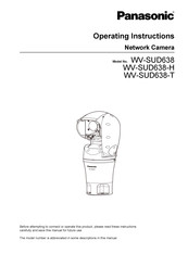 Panasonic WV-SUD638 Operating Instructions Manual