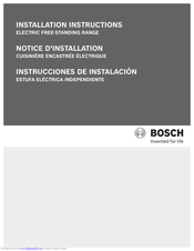 Bosch HES7052C Installation Instructions Manual