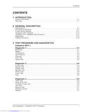 Osmetech Opti 1 Service Manual