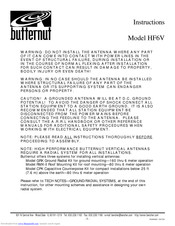 Butternut HF6V Instructions Manual