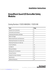 Rockwell 1732DS-IB8XOBV4 Installation Instructions Manual