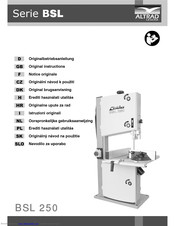 Altrad Lescha BSL 250 Original Instructions Manual