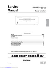 Marantz MM9000/S1G/N1B Service Manual