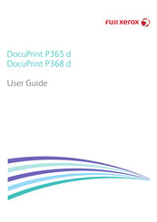 Fuji Xerox DocuPrint P365 d User Manual
