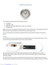 Mini Gadgets HCWifiClock Manual