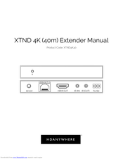 HDanywhere XTND4K40 Manual