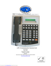 A.W. Communication Systems DRC1 Configuration Handbook