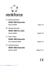 Renkforce RUSD-1803 Operating Instructions Manual