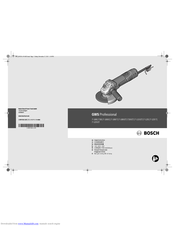 Bosch 7-100 T GWS Professional Original Instructions Manual