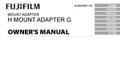 FujiFilm H Mount Adapter G Owner's Manual
