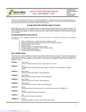 GeckoDrive G201X User Manual