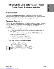 MRO Electric HMI ZSUSBB Quick Reference Manual