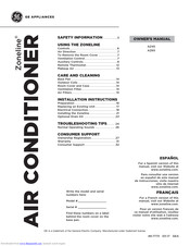 GEAppliances ZONELINE AZ65 Owner's Manual