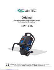 Unitec SKF 025 Operating Instructions Manual