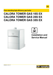 REMEHA CALORA TOWER GAS 15S EX Installation And Service Manual