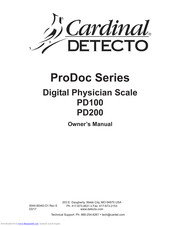 Cardinal ProDoc PD200 Owner's Manual