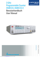 Hameg HM8123 User Manual