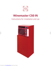 Wine Corner Winemaster C50 IN Instructions For Installation And Use Manual