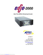Adtec Edje-2000 User Manual