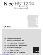 Nice HSTT2L Installation Instructions Manual