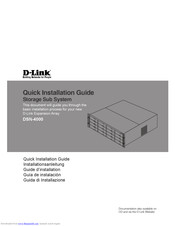 D-Link DSN-4000 Quick Installation Manual