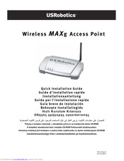 US Robotics MAXg Quick Installation Manual