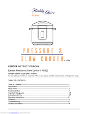 Lenoxx PC600 Instruction Book