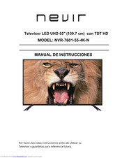 Nevir NVR-7601-55-4K-N User Manual