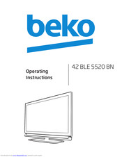 Beko 42BLE5520BN Operating Instructions Manual