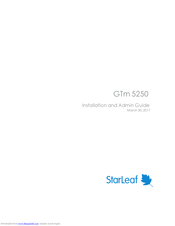 StarLeaf GTm 5250 Installation Manual