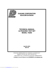 Dukane TS200 Technical Manual
