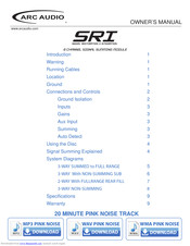 ARC Audio SRI Owner's Manual