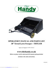 The Handy THTLS38 Operator's Manual And Parts List