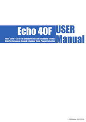 Unicomp Labs ECHO 40FPoE350U User Manual