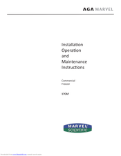 AGA marvel 17CAF Installation, Operation And Maintenance Instructions