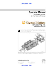 GREAT PLAINS YP2425F Operator's Manual