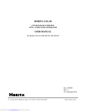 HORITA RM-50/CSG User Manual