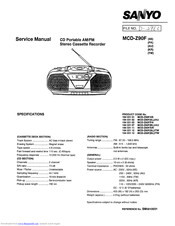 Sanyo MCD-Z90F Service Manual