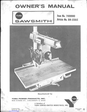 Yuba sawsmith 700000 Manuals | ManualsLib