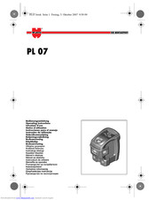 wurth PL 07 Operating Instructions Manual