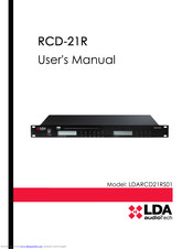 LDA RCD21R User Manual