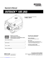 Lincoln Electric OUTBACK 185 (AU) Operator's Manual
