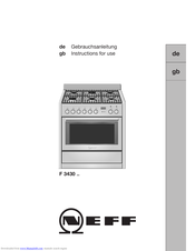 NEFF F 3430 SERIES Instructions For Use Manual