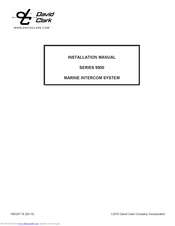 David Clark 9500 SERIES Installation Manual