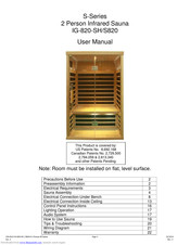 Saunatec IG 810SH User Manual