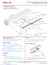 ACU-RITE SENC 150 Installation Manual